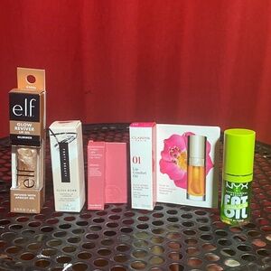 5Pc Lip Set - Fenty, Clarins, NYX More NEW